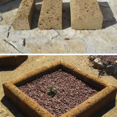 Cordoli per aiuole in tufo