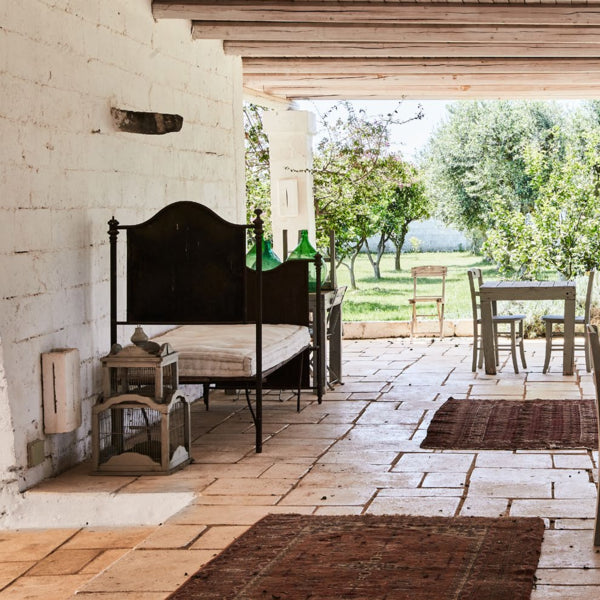 Pavimento in pietra di Trani tranciata