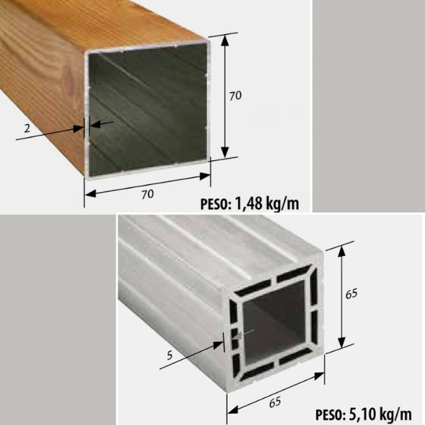 Pilastri per recinzioni in PVC