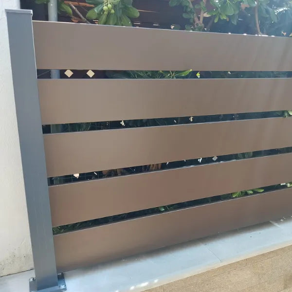 Recinzioni con doghe in alluminio | Misura 15x180 cm