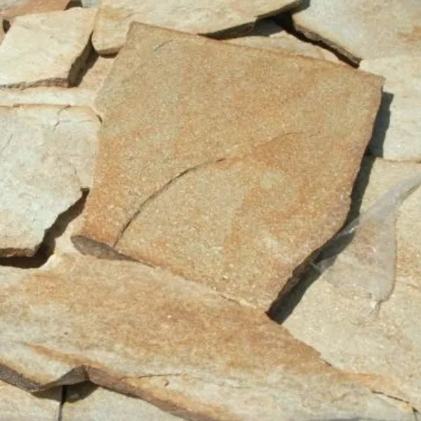 Rivestimento Quarzite forma incerta gialla