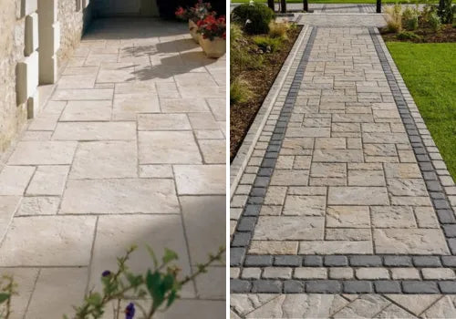 pavimenti in pietra ricostruita per esterni