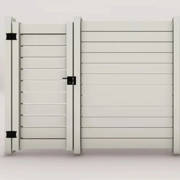 Cancello in pvc con distanziatori 1 cm