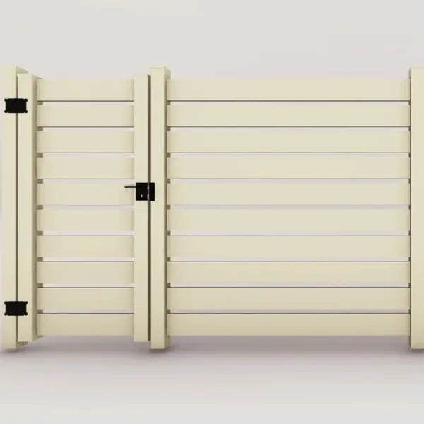 Cancello in pvc con distanziatori 4 cm