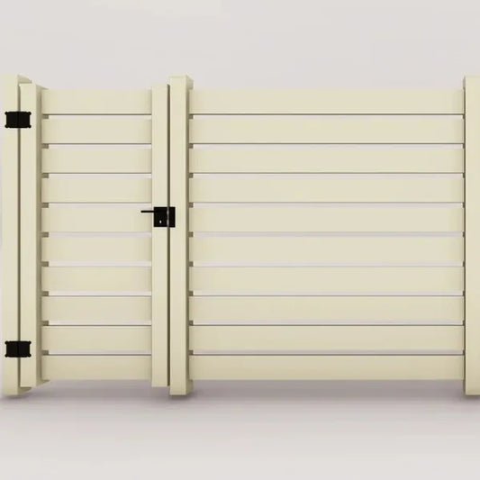 Cancello in pvc con distanziatori 4 cm