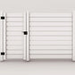 Cancello in pvc con distanziatori 4 cm