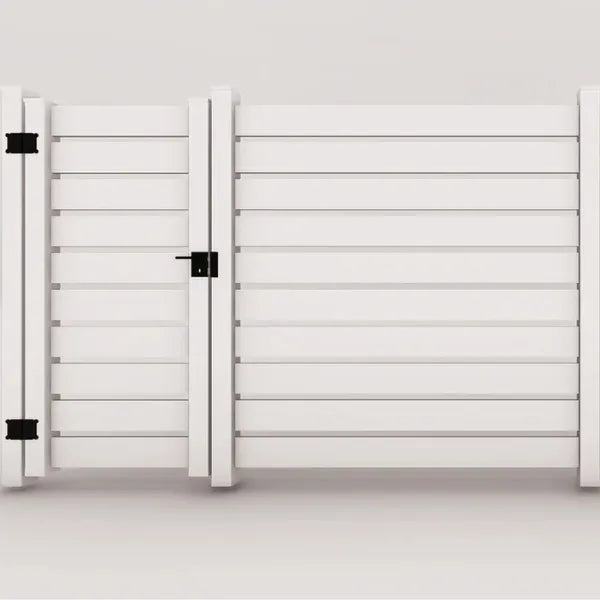 Cancello in pvc con distanziatori 4 cm