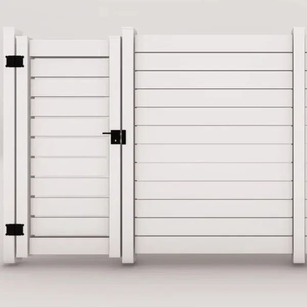 Cancello in pvc con distanziatori 1 cm