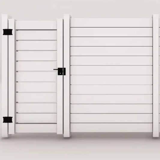 Cancello in pvc con distanziatori 1 cm