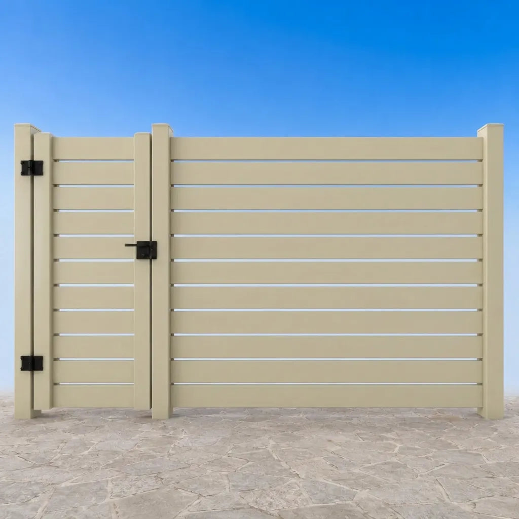 Cancello in pvc con distanziatori 4 cm