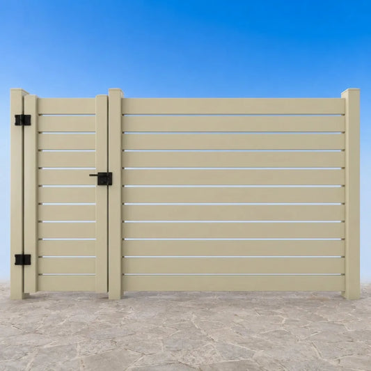 Cancello in pvc con distanziatori 1 cm