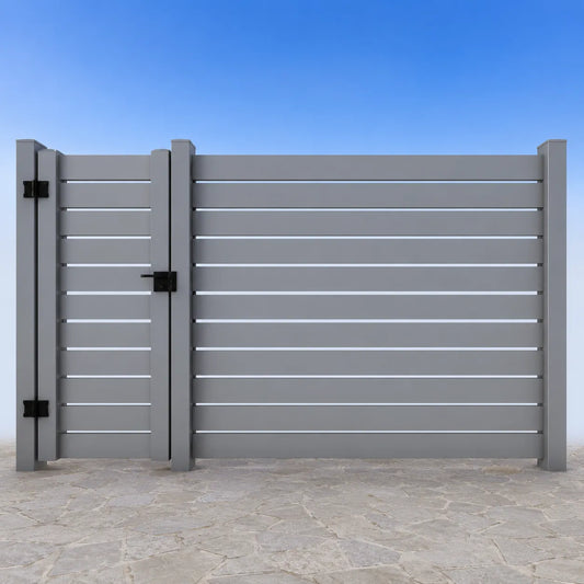 Cancello in pvc con distanziatori 4 cm