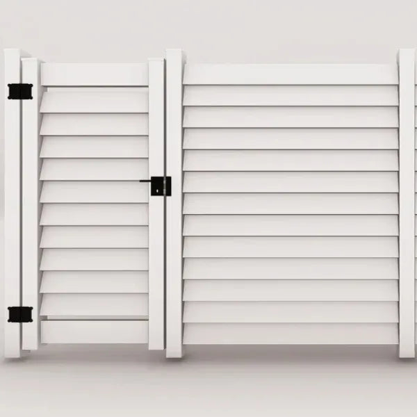 Cancello in pvc senza distanziatori