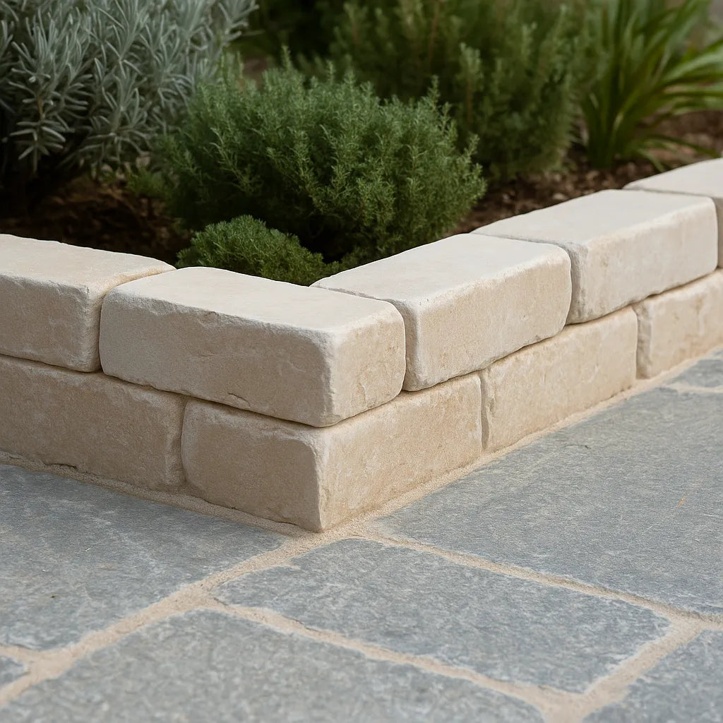 Cordoli per aiuole in pietra di Trani