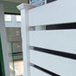 Recinzioni doghe in PVC con distanziatori da 1 cm