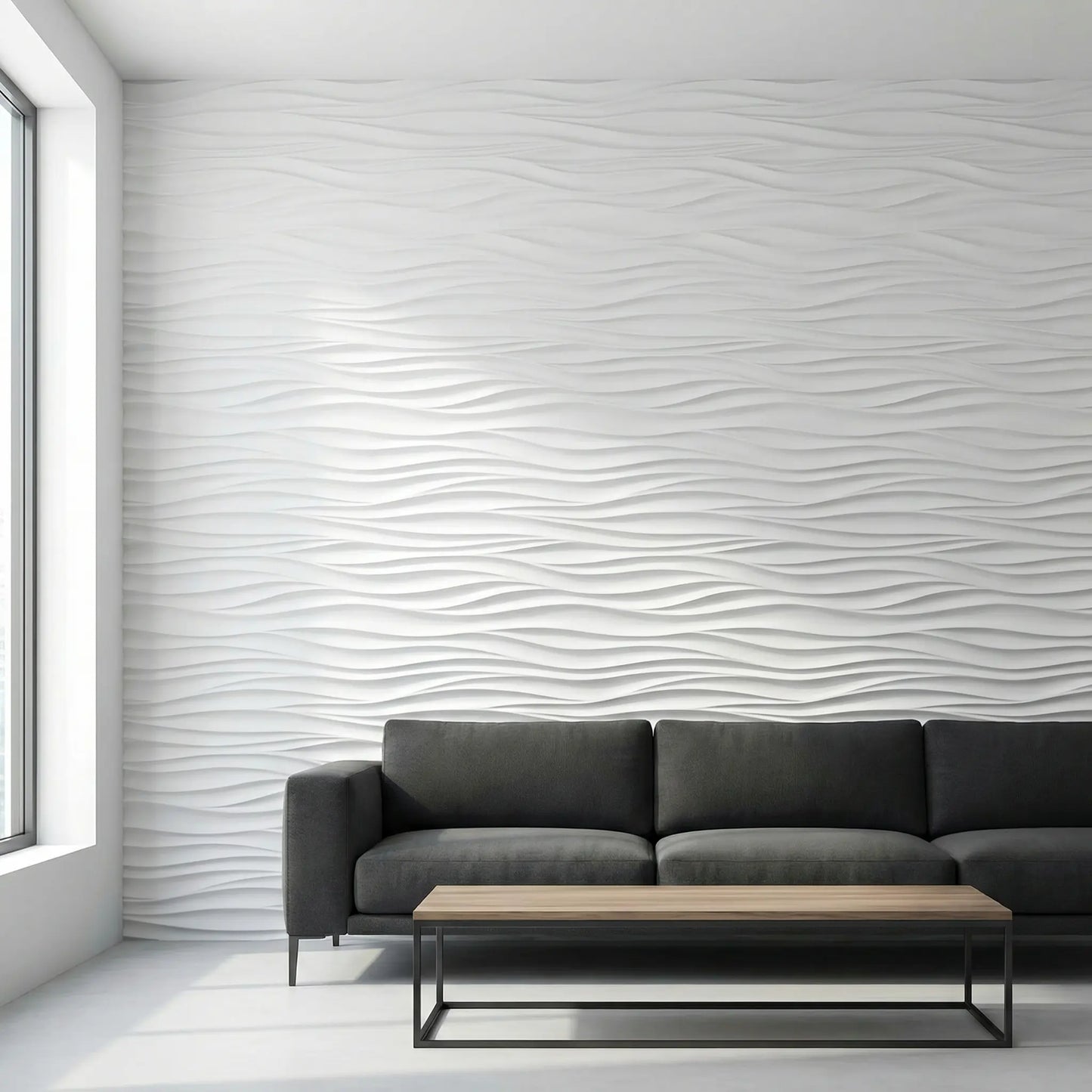 Pannello 3D in pietra ricostruita Onda