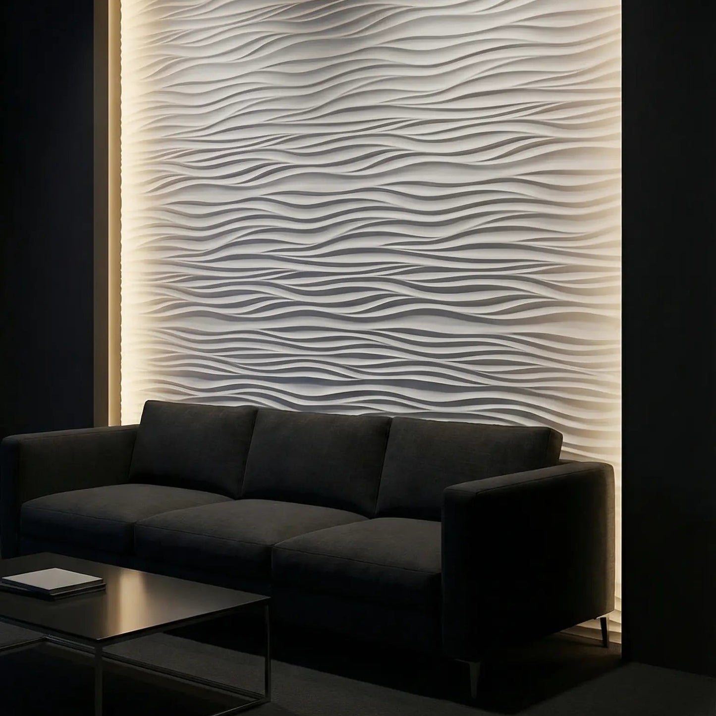 Pannello 3D in pietra ricostruita Onda