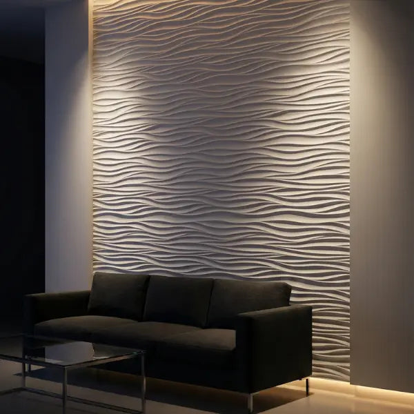 Pannello 3D in pietra ricostruita Onda