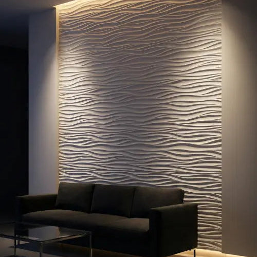 Pannello 3D in pietra ricostruita Onda