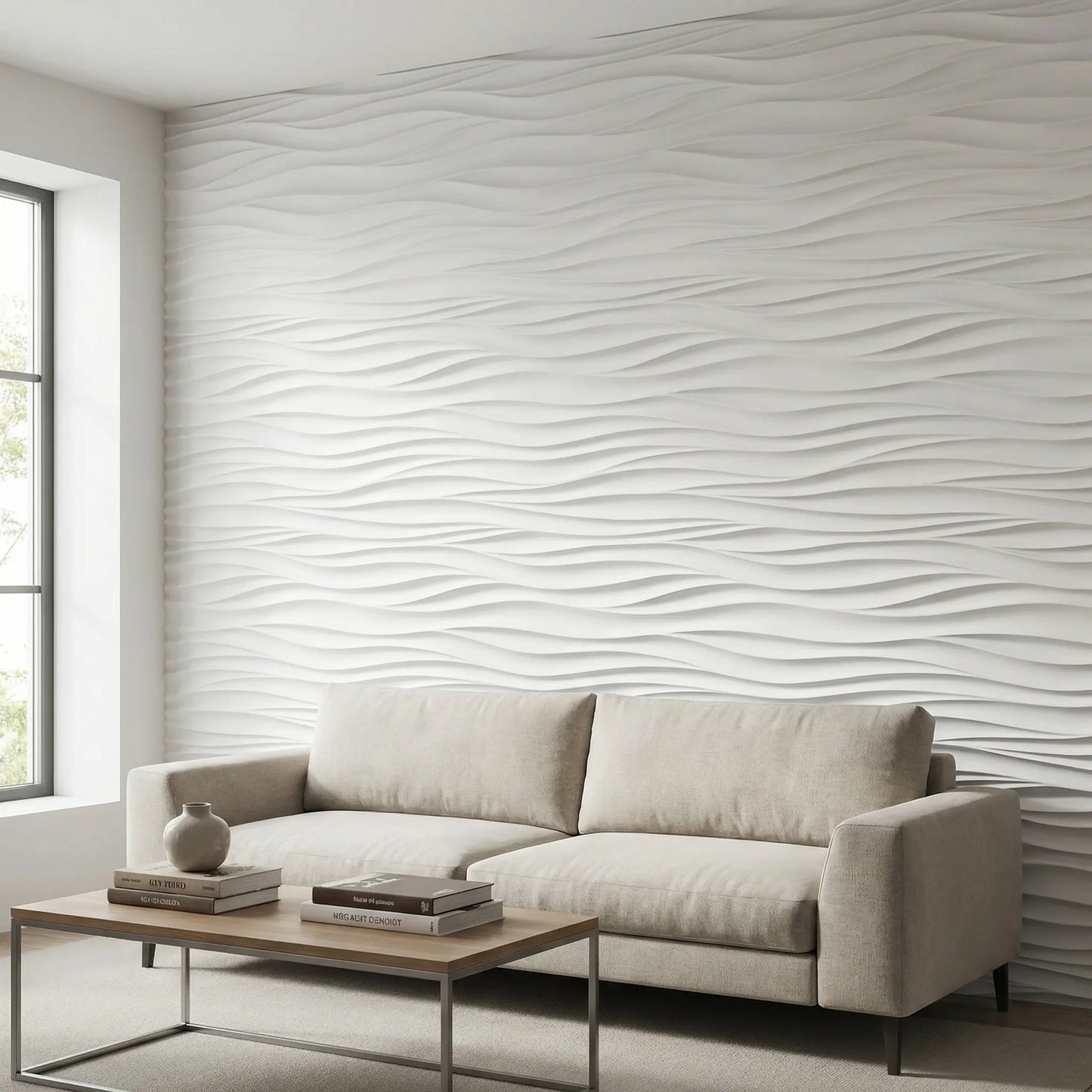 Pannello 3D in pietra ricostruita Onda