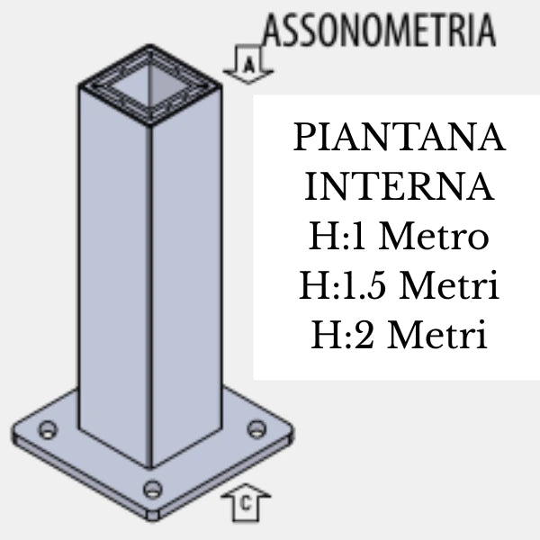 Pilastri per recinzioni in PVC