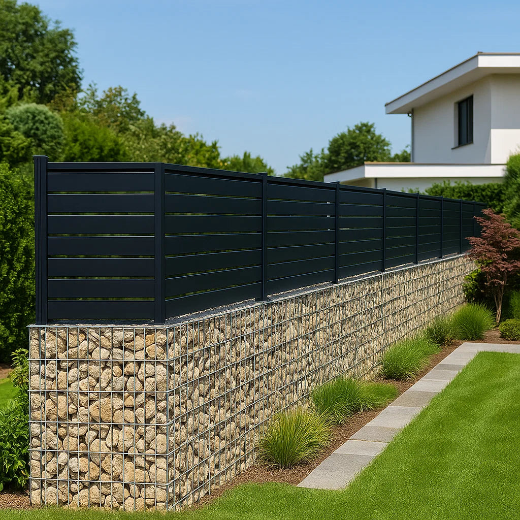 Recinzioni con doghe in alluminio | Misura 10x180 cm