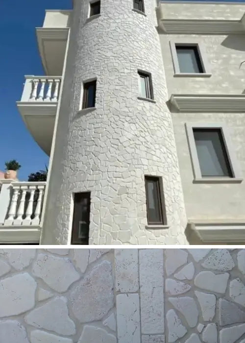 Rivestimento in pietra di Apricena palladiana